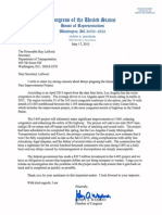 Rep. Henry Waxman's Letter To Secretary LaHood On I-405 Construction Delays 5-17-13