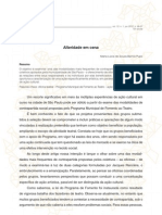 PUPO, Maria Lúcia Souza de Barros. Alteridade em Cena PDF