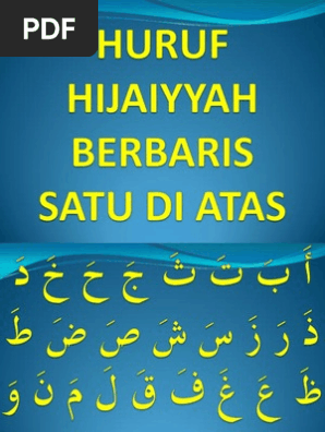 Huruf Hijaiyyah Berbaris Satu Di Atas Pdf