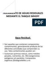 Tratamiento de Aguas Residuales Mediante El Tanque IMHOFF