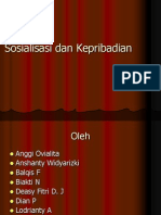 Sosialisasi Dan Kepribadian  

