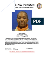 Missing Person: Baltimore Police Department