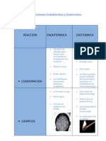 Reacciones Endotermica y Exotermica