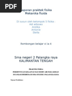Download Laporan Praktek Fisika Mekanika Fluida kelompok 5 Sman 2 Palangka Raya by antony vosfor SN14212971 doc pdf