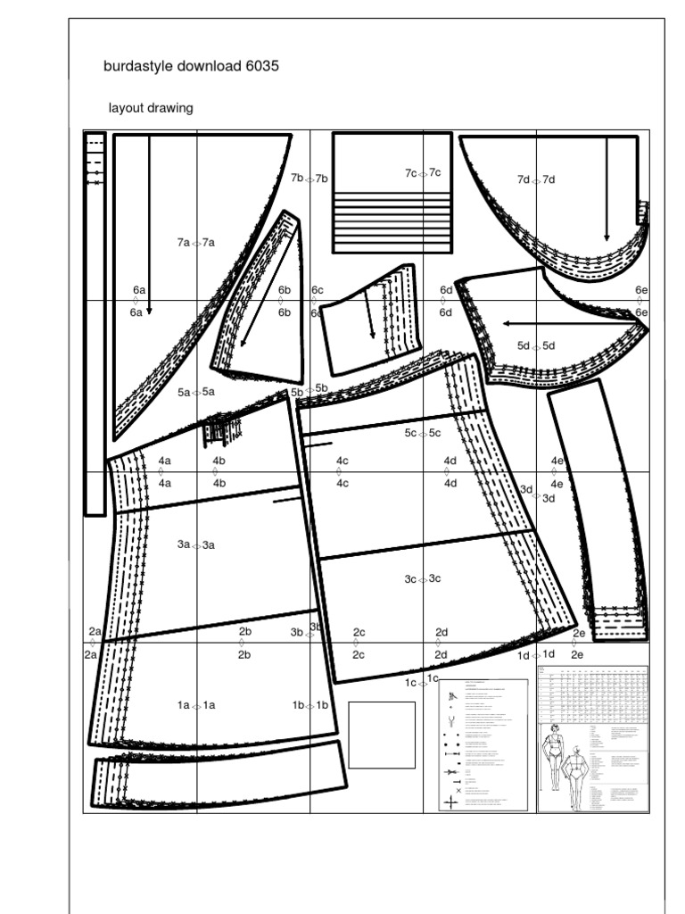 6035 Print at Home Originalbabydoll-Burda Styler | PDF | Clothing ...