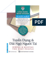 Cẩm nang kinh doanh harvard- Tuyển dụng và đãi ngộ người tài