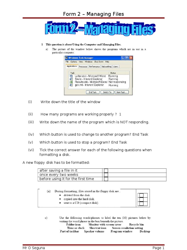 File Management Basics for Students | PDF