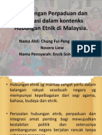 Kepentingan Perpaduan Dan Integrasi Dalam Kontenks Hubungan Etnik