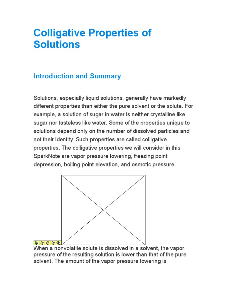 Understanding Colligative Properties | PDF | Solution | Osmosis