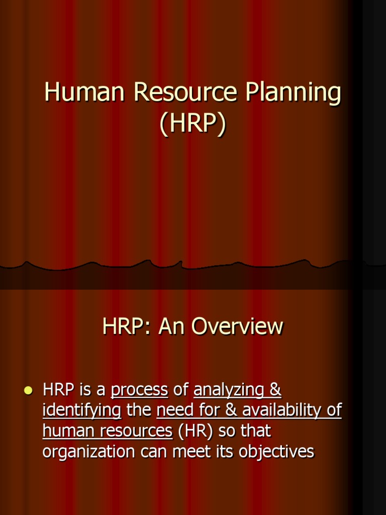 Human Resources Planning | PDF