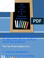 The 1, 2, 3's and A, B, C's of Classroom Management