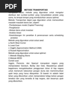 Metode Transportasi Ppt