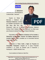 Perfil Profesional Del Conferencista Juan Factor