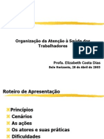 IntroduÃ Ã o Ã¡ Saãºde Do Trabalhador - Aula 3 Org. AtenÃ Ã o ST - PSF