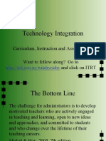 Technology Integration: Curriculum, Instruction and Assessment Want To Follow Along? Go To and Click On ITRT