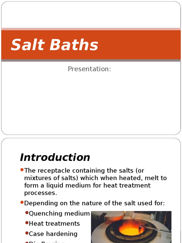 Salt Baths.pptx Heat Treating Chemistry