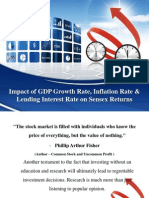 Impact of GDP Growth Rate, Inflation Rate & Lending Interest Rate On Sensex Returns