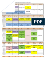 JADWAL MEDEM 2012-2013