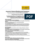 The Moderating Effect of IT Capability On The Relationship Between Business Process Reengineering Factors and Organizational Performance of Banks