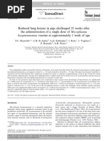 Download Reduced Lung Lesions in Pigs Challenged 25 Weeks After the Administration of a Single Dose of Mycoplasma Hyopneumoniae Vaccine at Approximately 1 Week of Age by Thu Y 2007 SN14216072 doc pdf