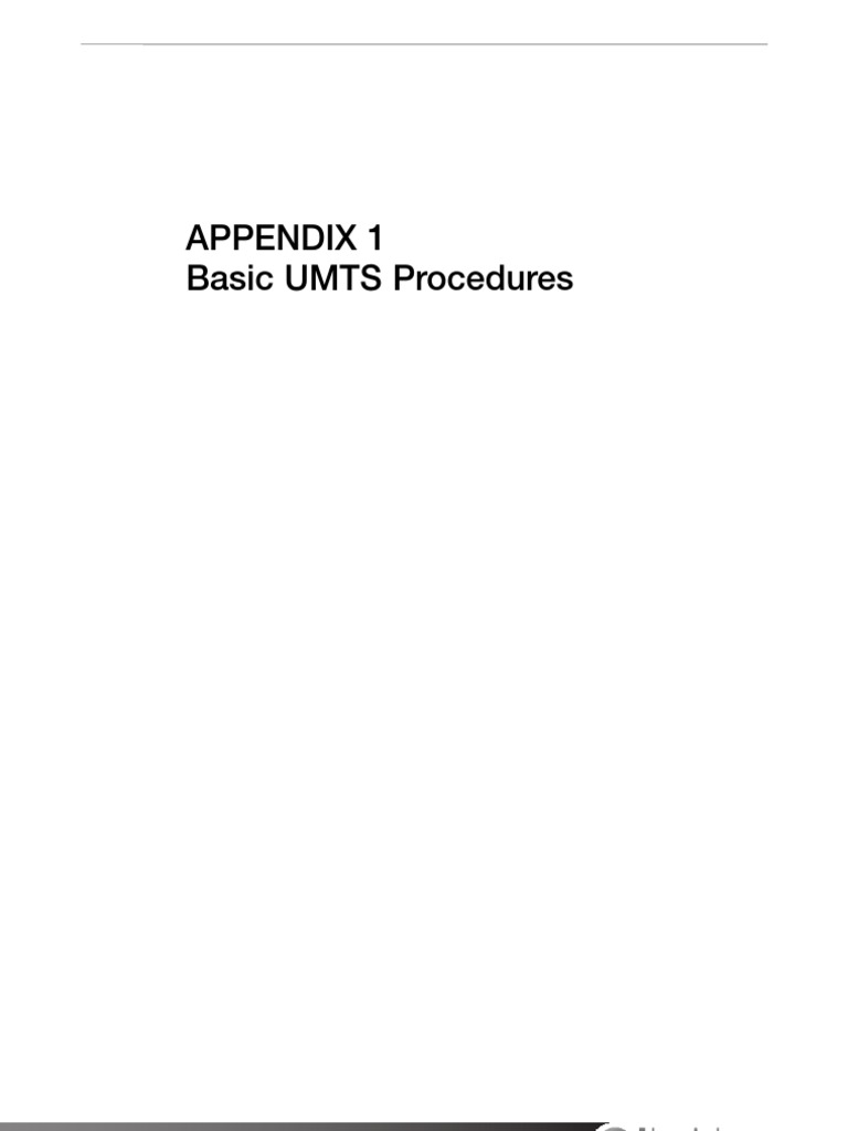 7.basic UMTS Procedures | PDF | Computer Network | Network Protocols