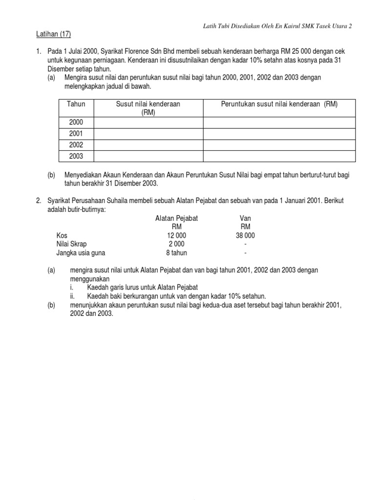 Contoh Soalan Dan Jawapan Akaun Kawalan Penghutang 