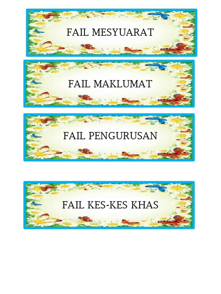 Border Fail Mesyuarat | PDF