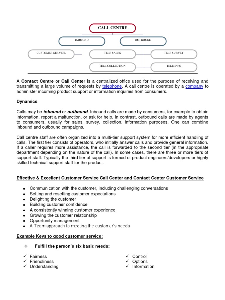 Inbound and Outbound Call Center Guide | PDF | Call Centre | Applied ...
