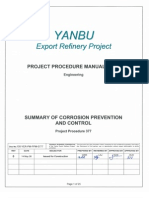 Yanbu Refinery Corrosion Prevention Summary