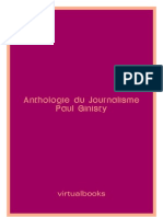Anthologie Du Journalisme