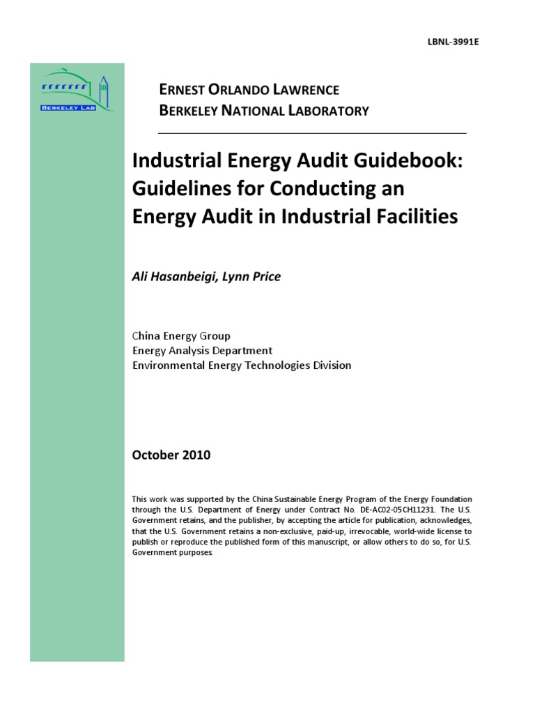Industrial Energy Audit Guidelines | PDF | Kilowatt Hour | Efficient ...