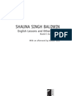 Books - Shauna Singh Baldwin - English Lessons and Other Stories