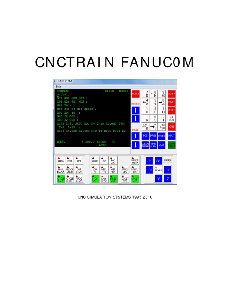 Cnctrain Fanuc0M: CNC Simulation Systems 1995 2010 | PDF | Numerical ...