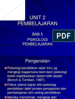 Bab 5 Psikologi Pembelajaran