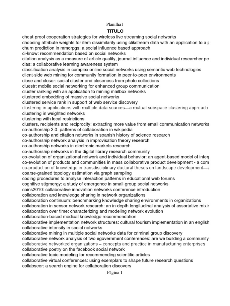 Resultados Após Exclusão Manual Bruta | PDF | Social Networking Service |  Social Network