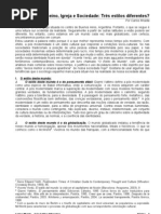 Reino, Igreja e Sociedade