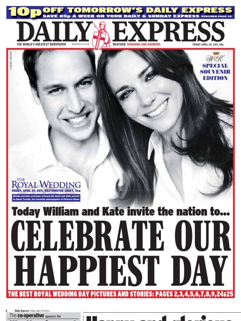 ミュージック 2PM/Six\\"HIGHER\\"Days-COMPLETE EDITION Daily Express Friday April 29 2011 | PDF | Diana | Wedding