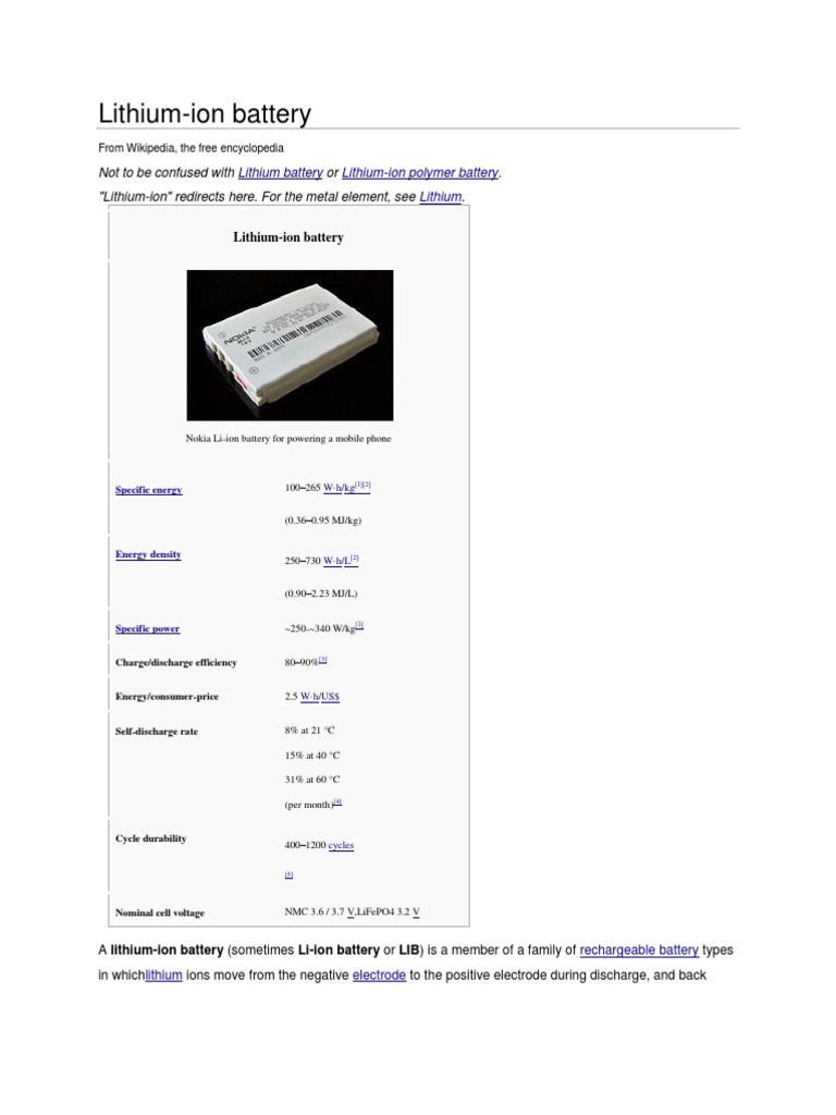 Understanding Lithium-Ion Batteries | PDF | Lithium Ion Battery ...