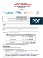 01-Thai Water Forum 2013 Registration Form