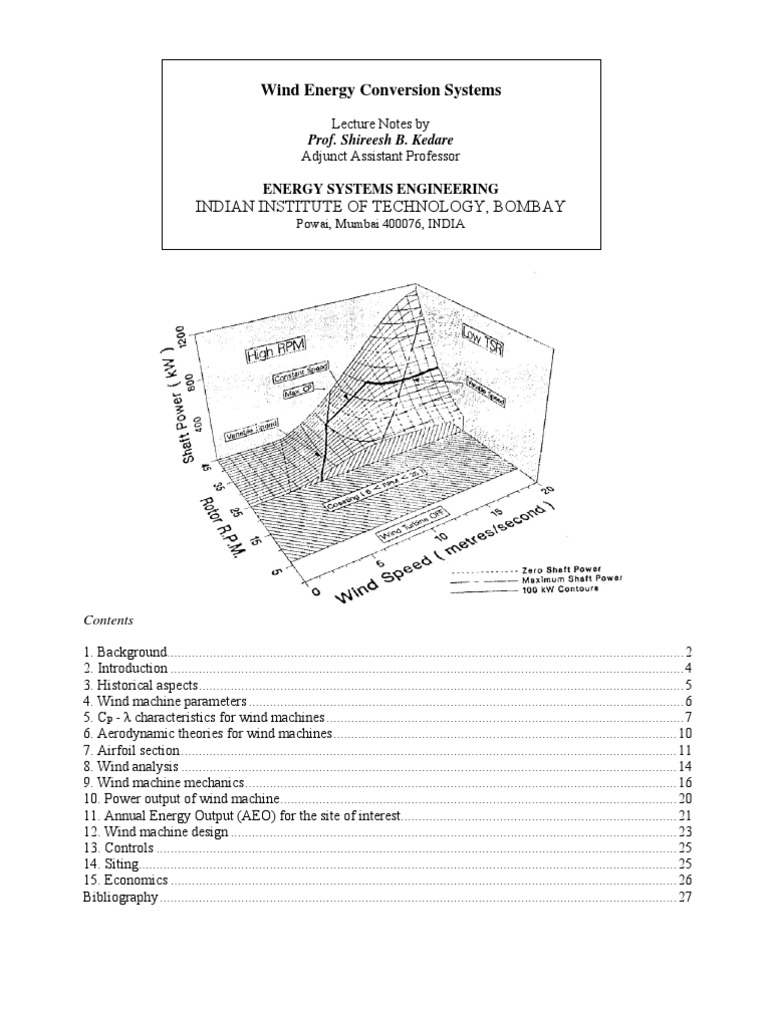 Wind Energy Conversion Systems | PDF | Technology & Engineering