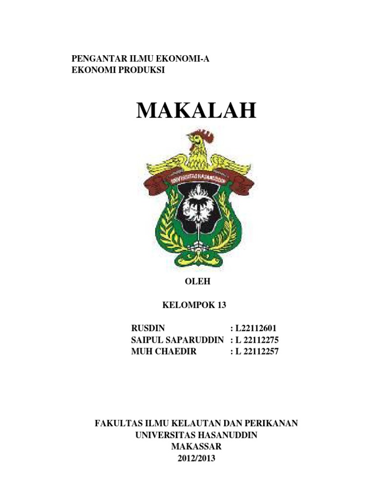 Makalah Teori Produksi