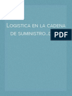 Logistica en La Cadena de Suministro.