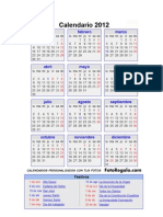 Calendario Oficial 2012
