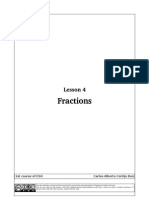 Fractions lesson covering proper and improper fractions, equivalent fractions, and operations like addition and multiplication