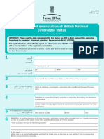 UK Home Office: Form rn3