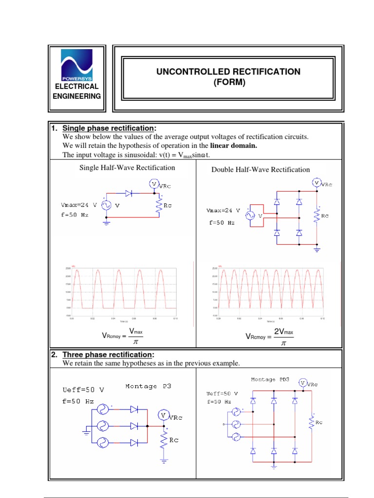 Uncontrolled Rectification (FORM) | PDF