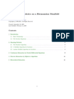 Computing Geodesics On A Riemannian Manifold