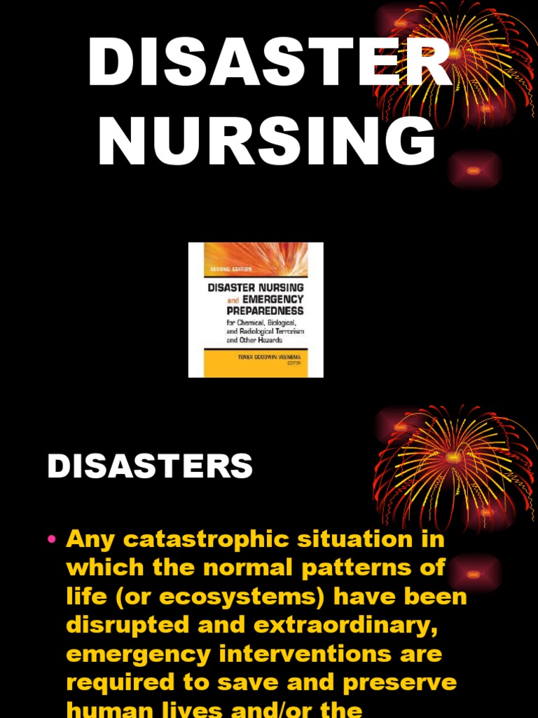 Disaster Nursing PDF Emergency Department Health Care