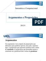 5 - Argumentos e Proposições - 1