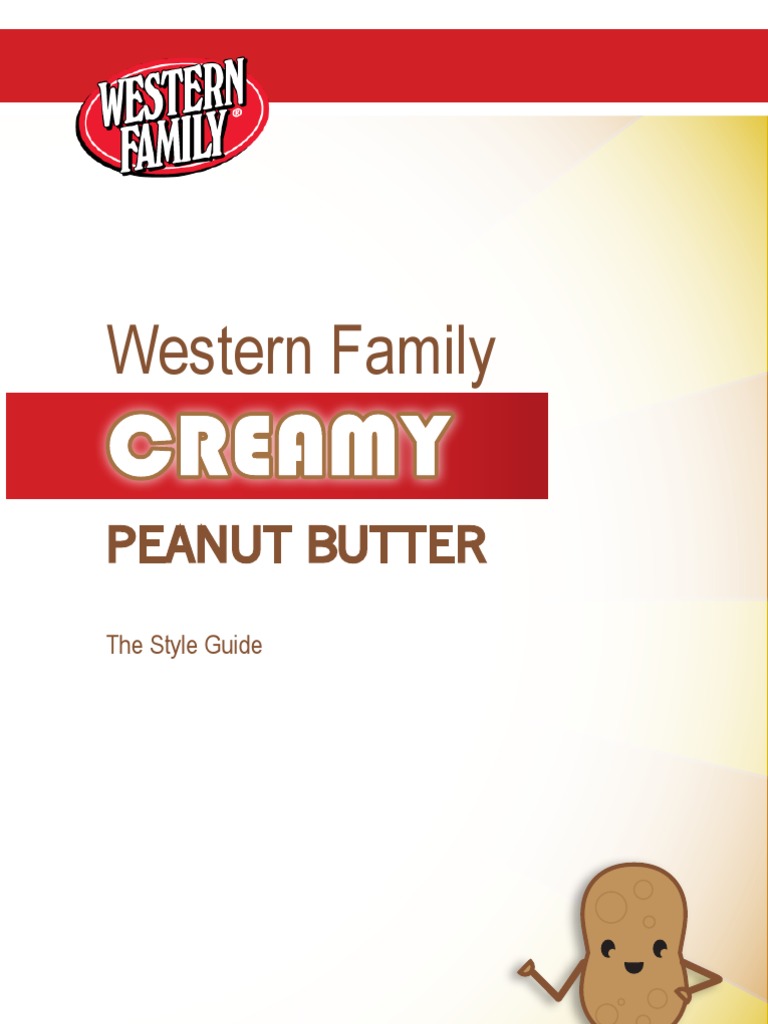 Western Family Peanut Butter Style Guide | PDF | Peanuts | Rgb Color Model